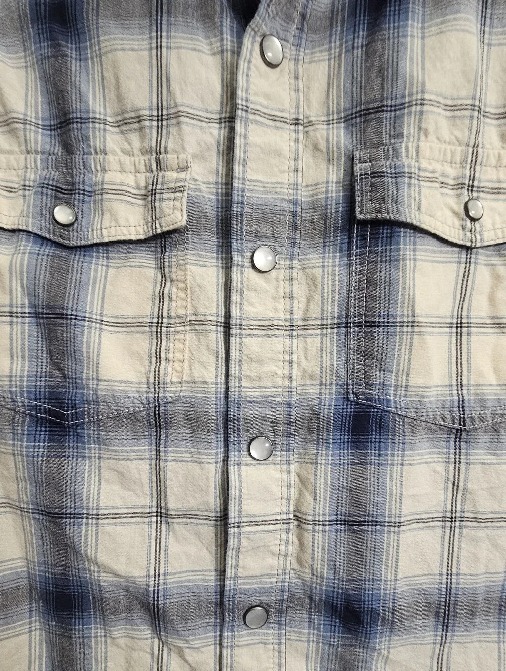 Children's place big boys 16 XXL plaid long sleeve snap button shirt kids boy